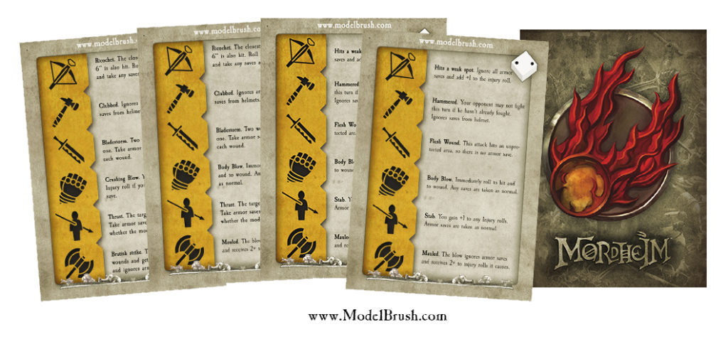 Criticals Mordheim, Secondary Missions cards
