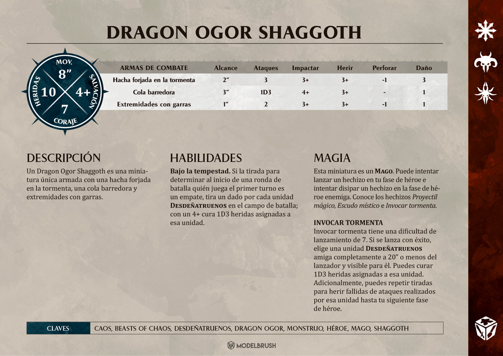 Tarjetas de Warscrolls Legion of Azgorh (Enanos del Caos)