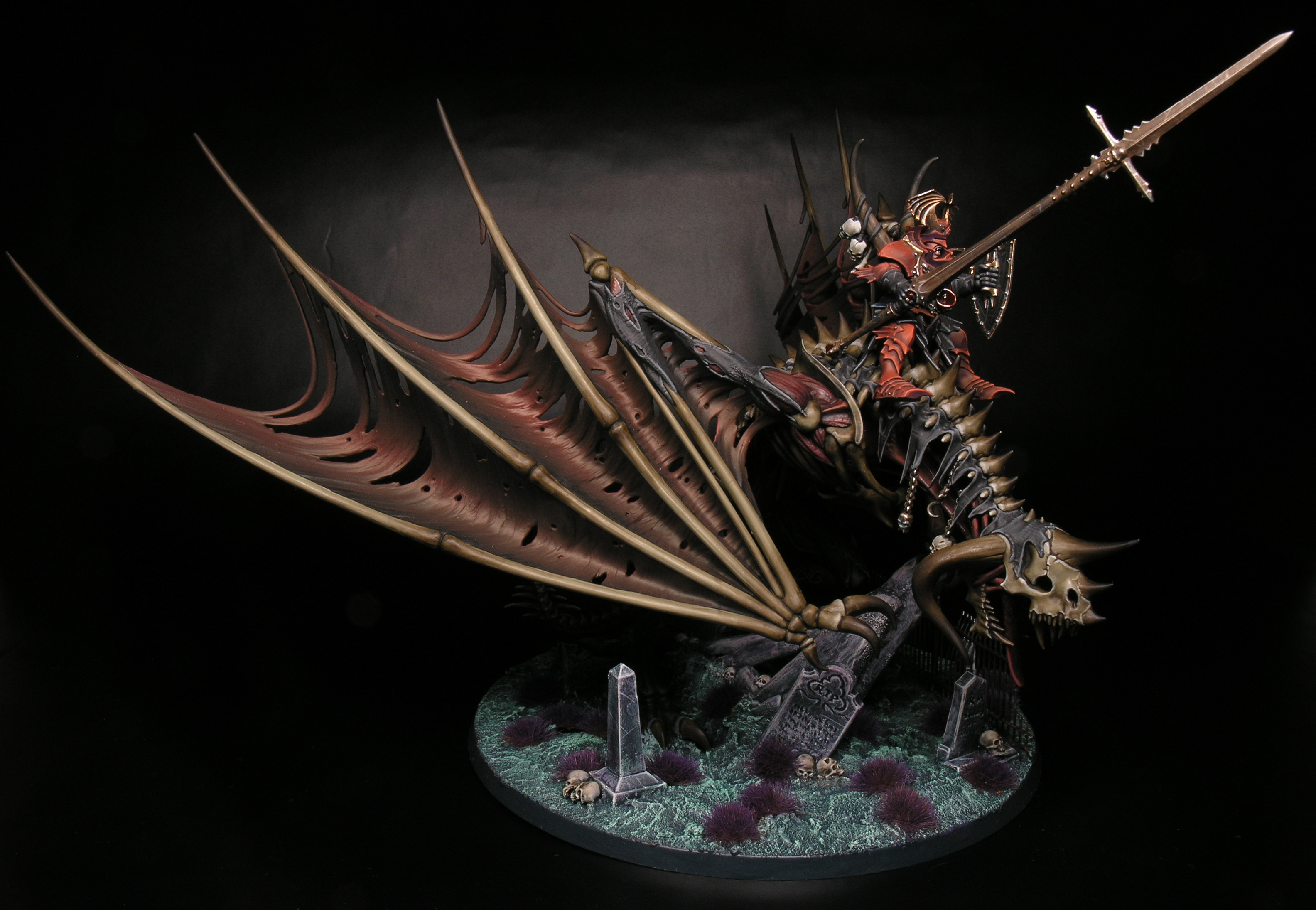 Age of Sigmar Zombie Dragon painted